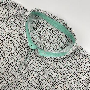 Swannies Golf Polo Mens XL White Multi Color Micro Dot Performance Shirt Sporty
